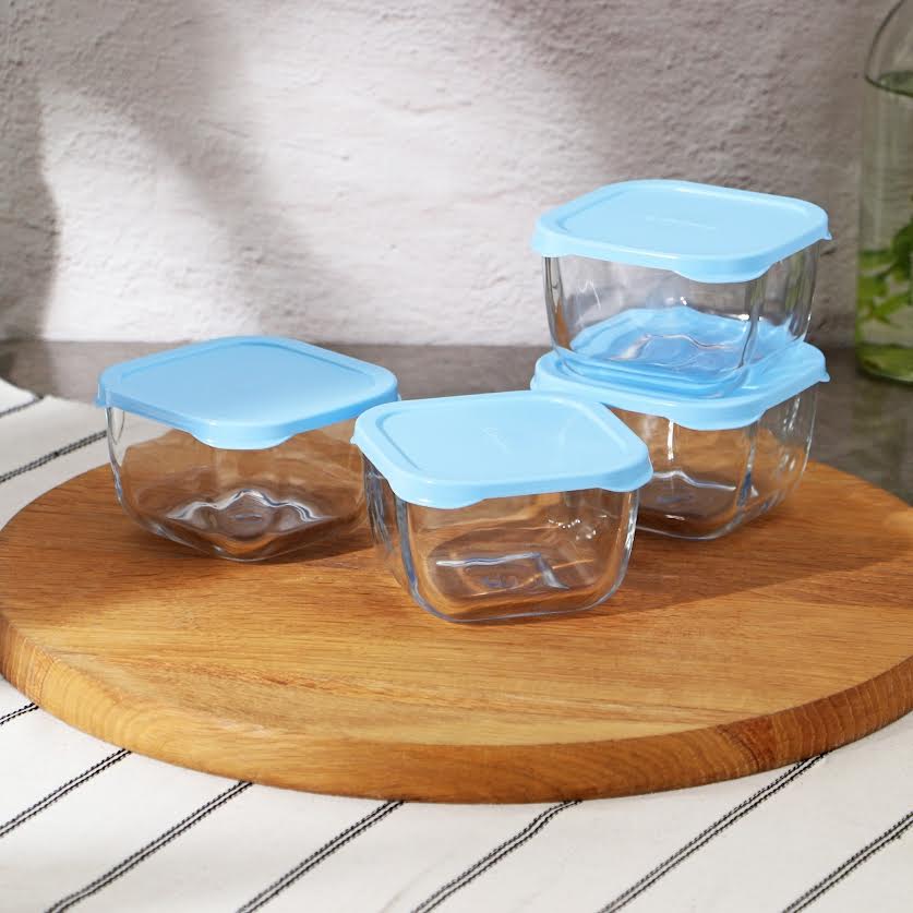 Pasabahce Snowbox 4 Piece Set Blue