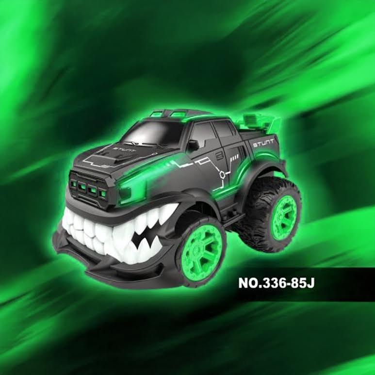 RC Angry Stunt Car Black & Green