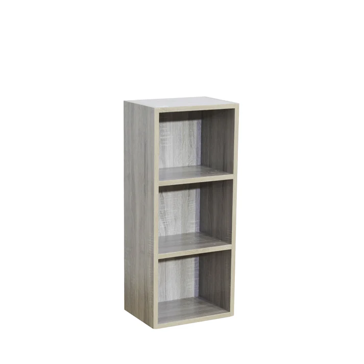 Exotic Designs 3 Tier Bookshelf White