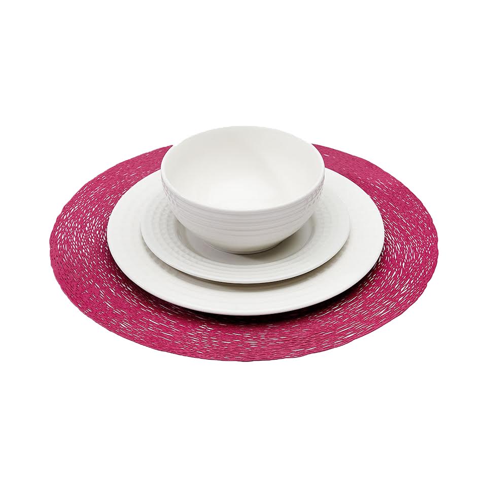 Excellent Houseware 37cm PVC Placemat Pink