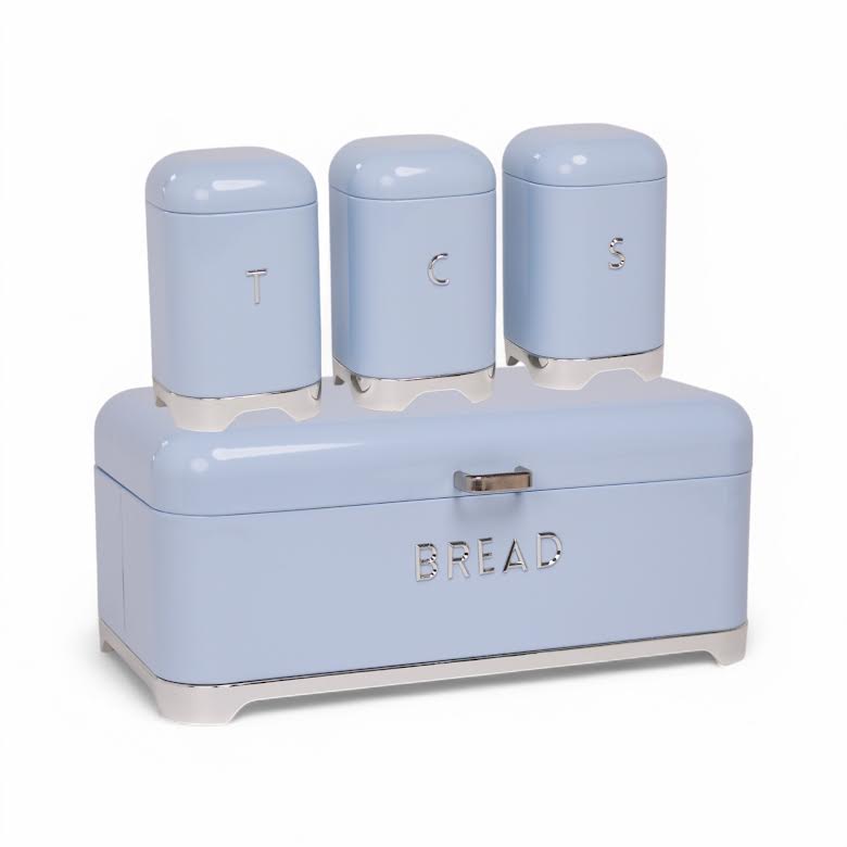 CH 4 Piece Canister Set Blue