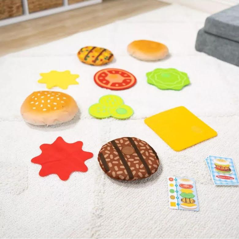 Melissa & Doug Burger Stacking Game Multicoloured