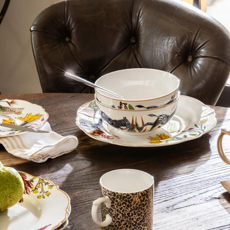 Jenna Clifford Wild Bloom 4 Piece Cereal Bowl Set Multicoloured