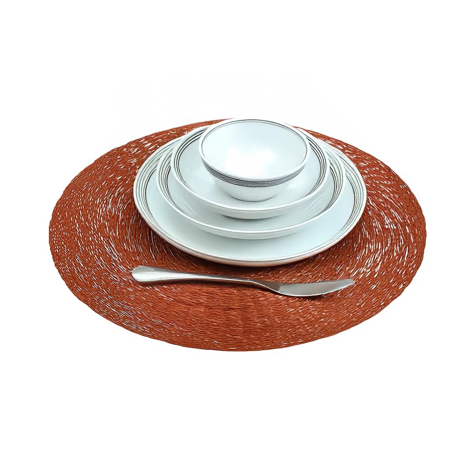 Excellent Houseware 37cm PVC Placemat Brown