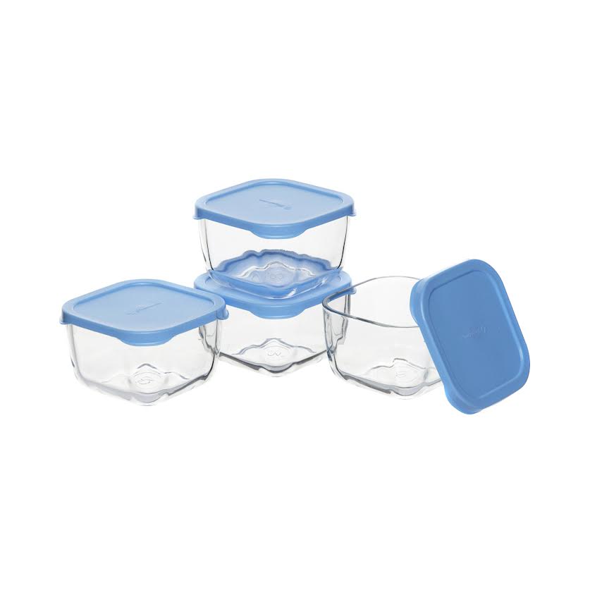 Pasabahce Snowbox 4 Piece Set Blue