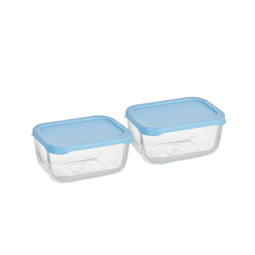 Pasabahce Snowbox 2 Piece 420ml Combo Blue