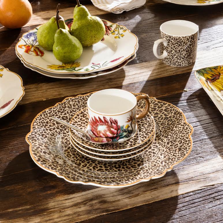 Jenna Clifford Wild Bloom 4 Piece Cup & Saucer Set Multicoloured