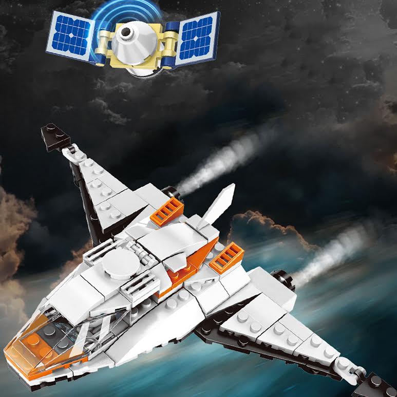 Wange Mini Spaceship 145 Piece Building Block Set