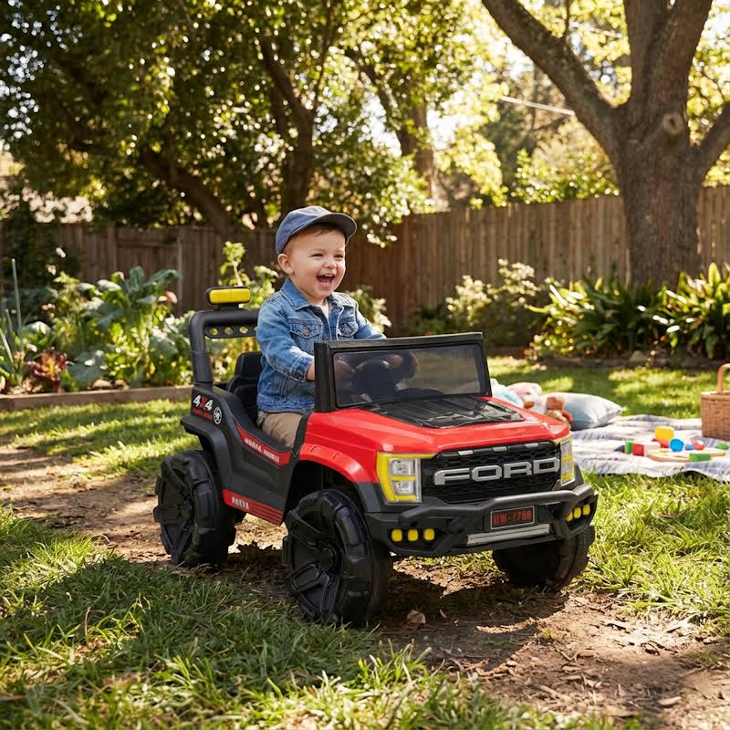 Rechargeable Ford Ranger Baby Car Black & Red