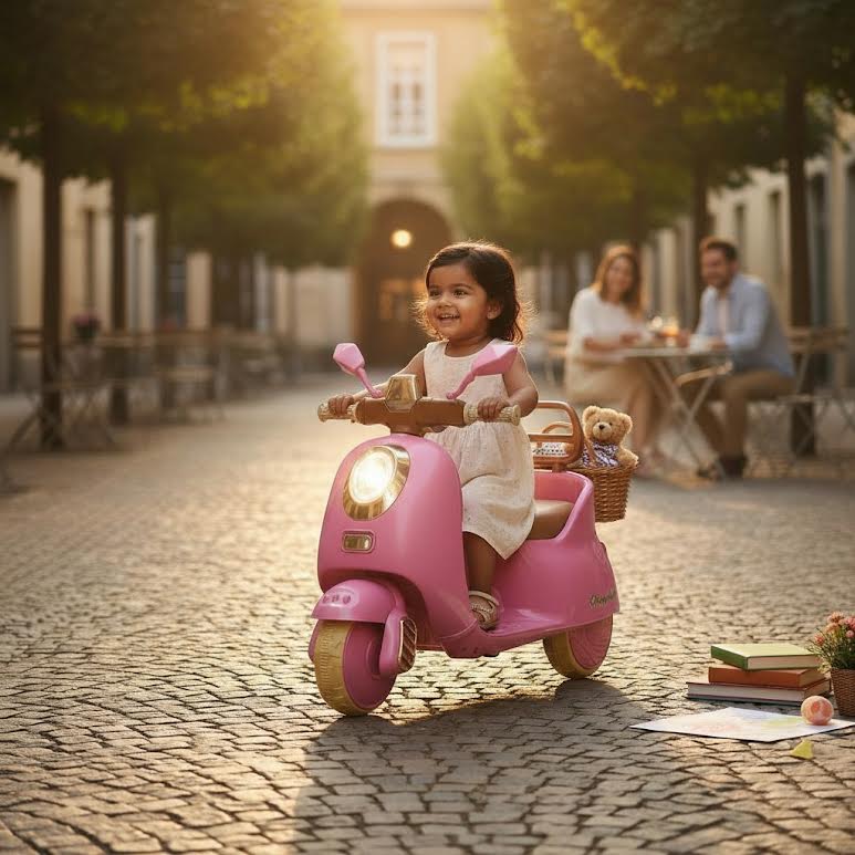 Kids Ride On Scooter Pink