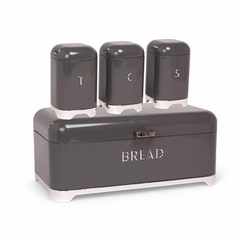 CH 4 Piece Canister Set Grey