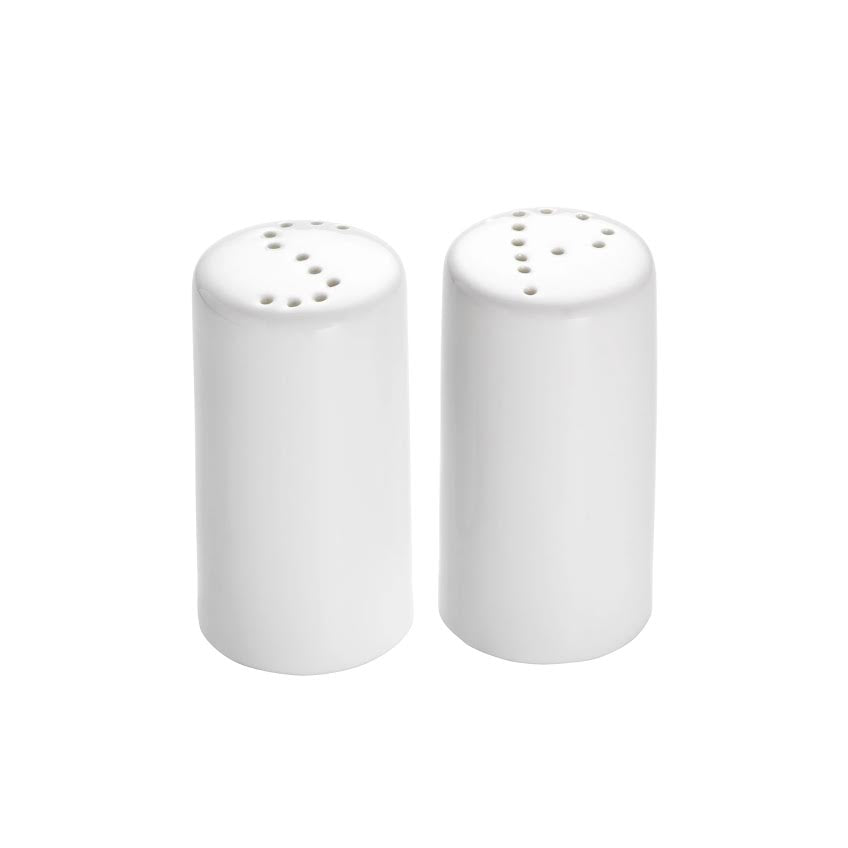 Maxwell & Williams Cylindrical Salt & Pepper Set White