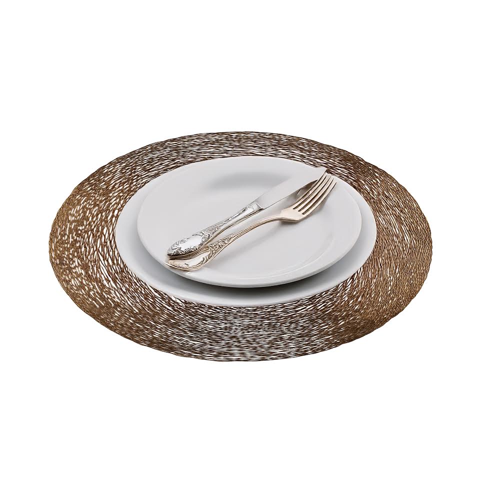 Excellent Houseware 37cm PVC Placemat Gold