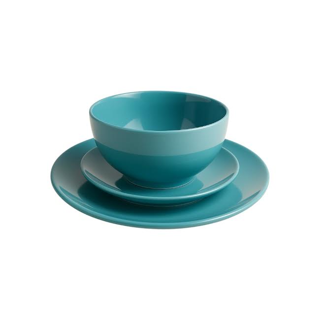 Kitchen Life 12 Piece Dinner Set Turquoise