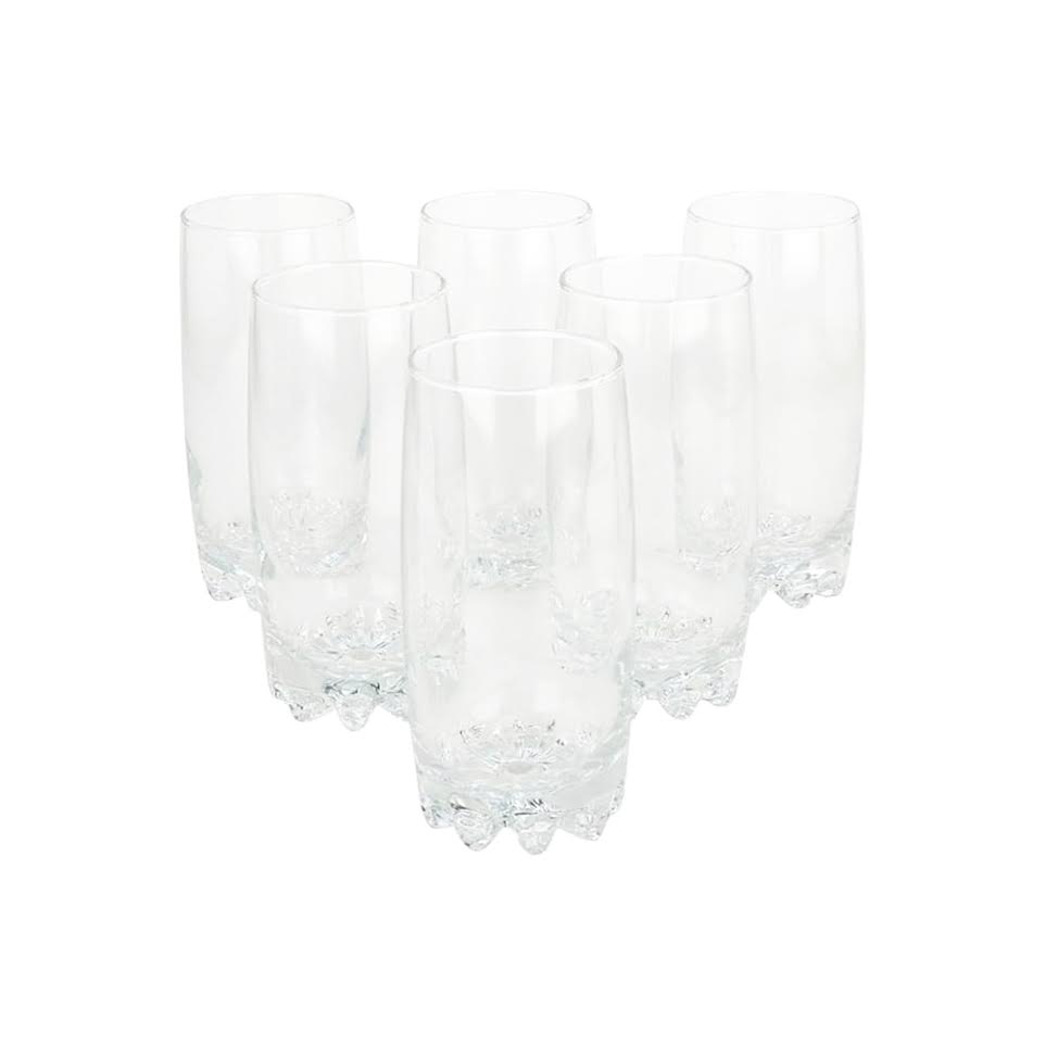 Pasabahce Sylvana 6 Piece 385ml Hiball Tumbler Set Clear