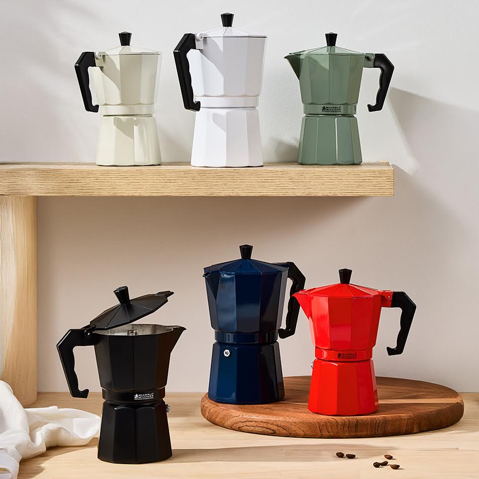 Maxwell & Williams Blend Espresso Maker 9 Cup Sand