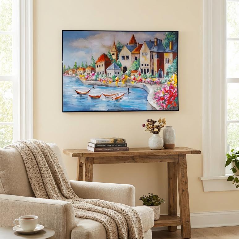 80 x 120cm Canal City Frame Multicoloured