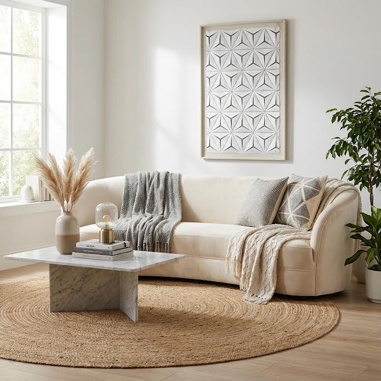 80 x 120cm Frame Cream