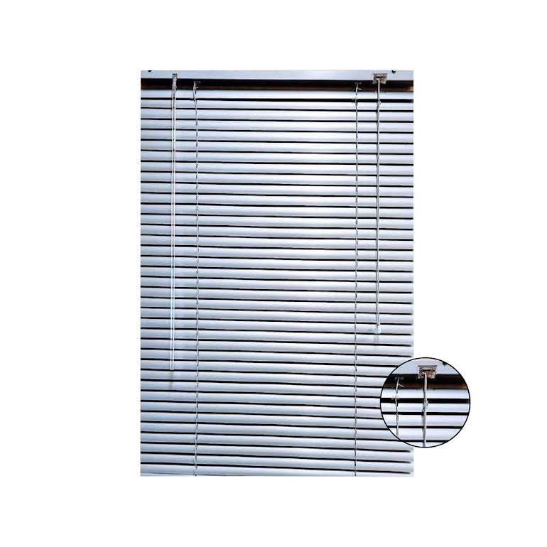 Xclusive Blinds 25mm 120 x 150cm Aluminium Blinds Silver