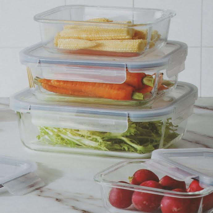 CH 370ml Glass Lunch Box Clear
