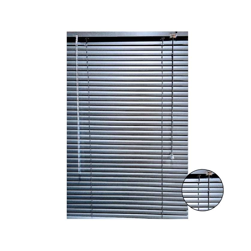 Xclusive Blinds 25mm 150 x 180cm Aluminium Blinds Charcoal