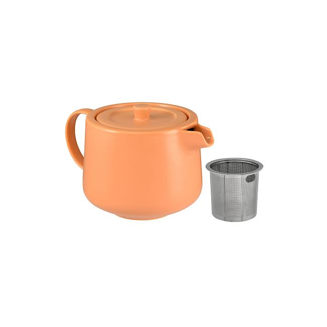 Maxwell & Williams 500ml Cafe Life Teapot With Infuser Apricot