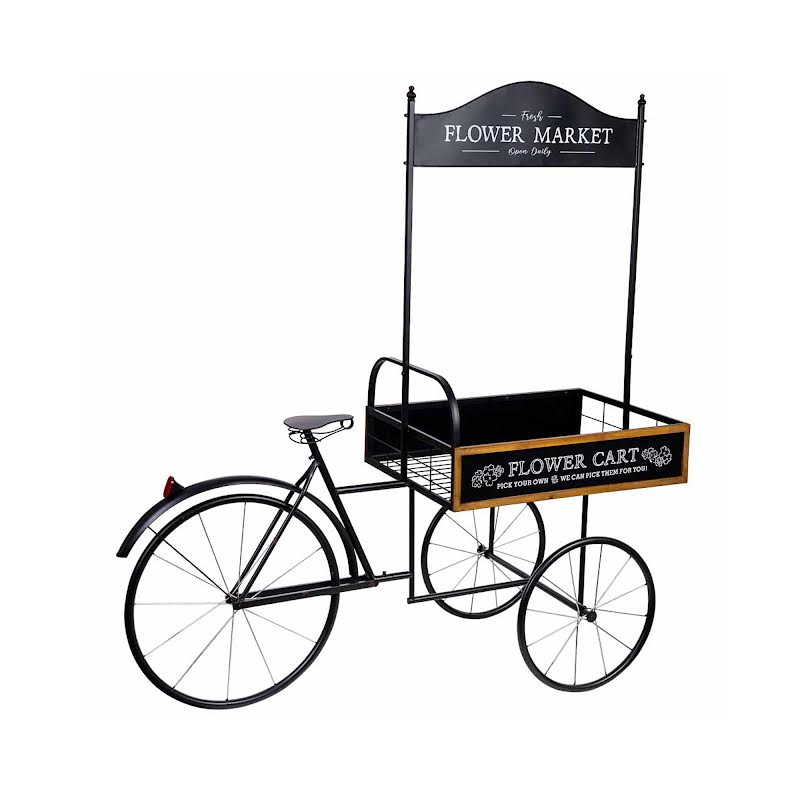 Bicycle Design "Flower Market" Planter Black