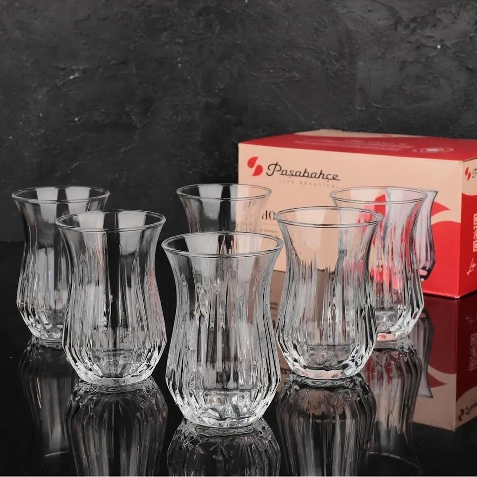 Pasabahce 6 Piece 160ml Echo Tea Glass Set Clear