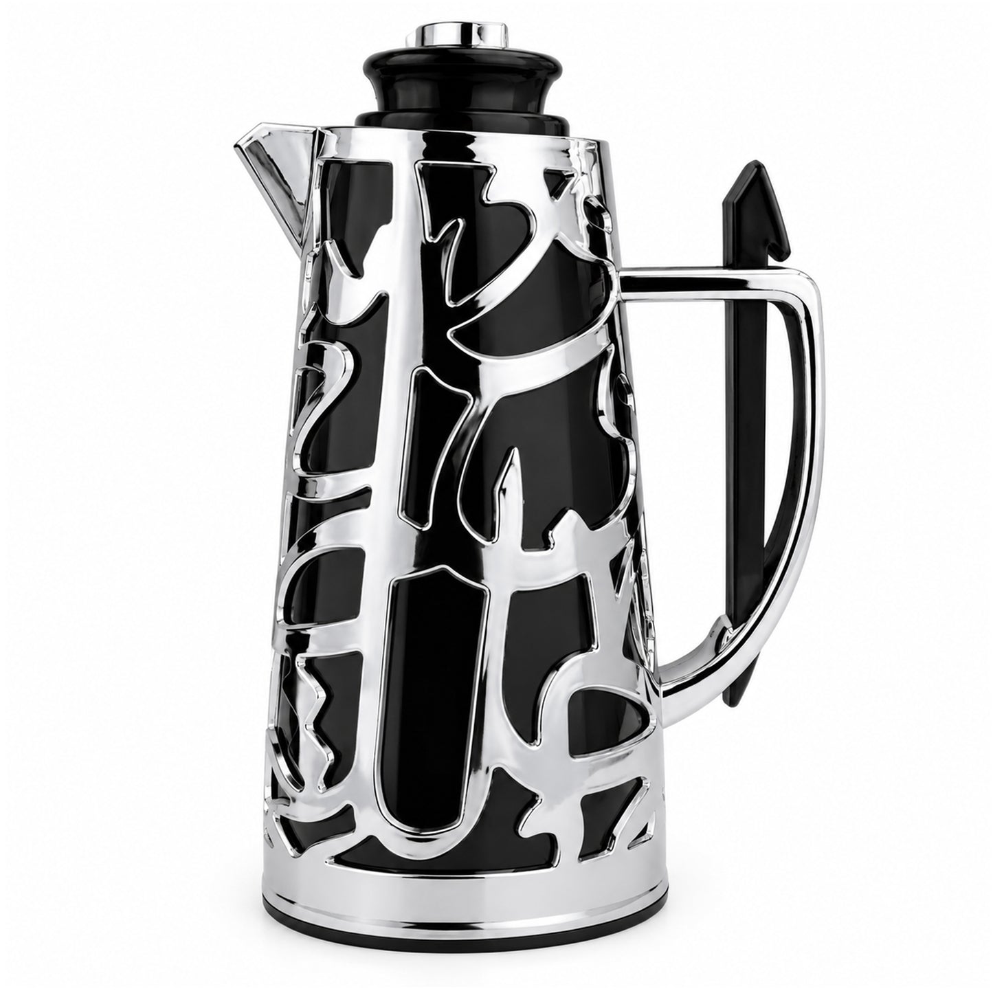 Arabic Flask Black & Silver