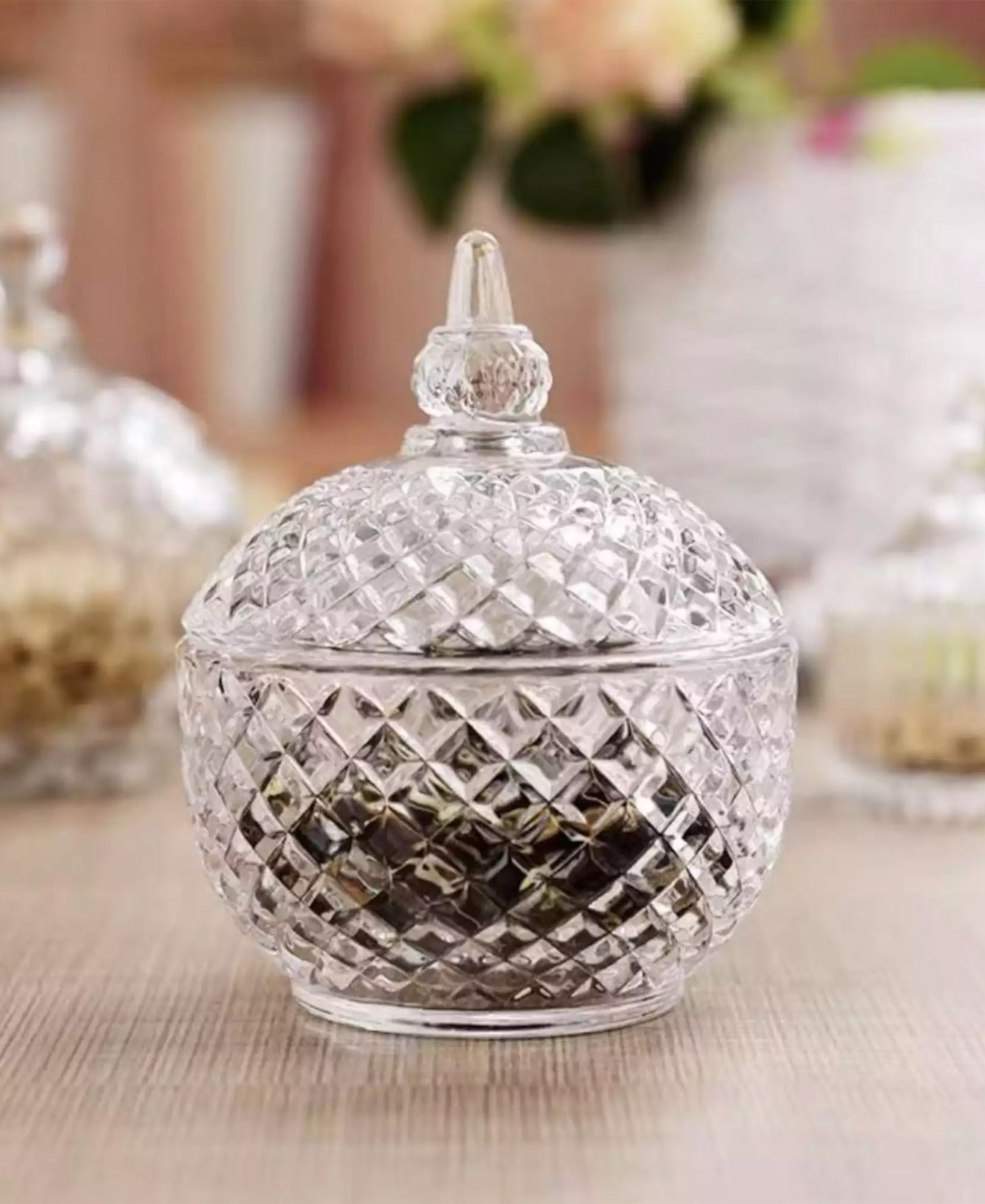 Kitchen Life Glass Candy Jar - Clear