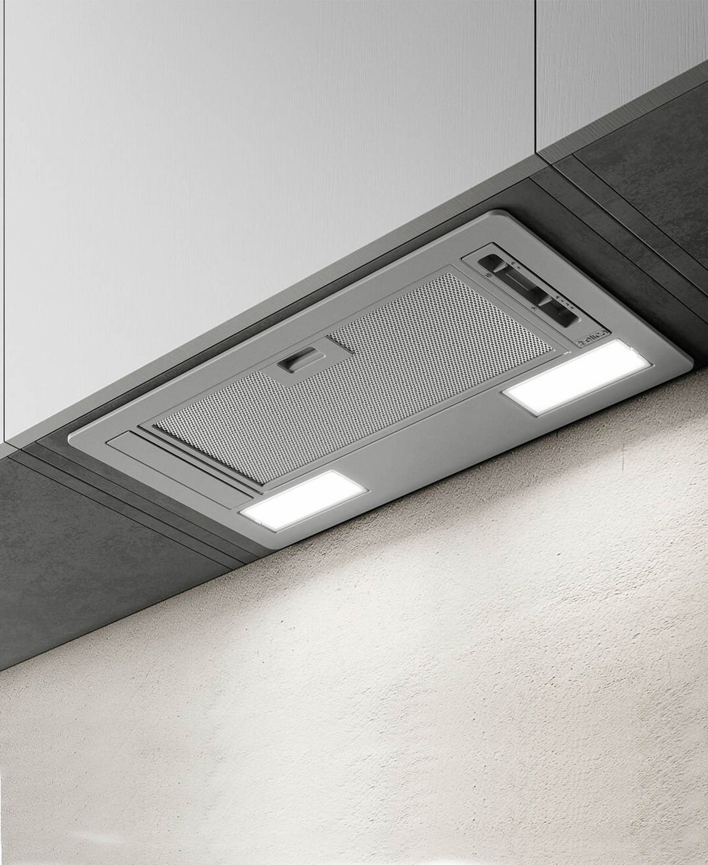 Elica 72cm Integrated Cooker-Hood/Extractor Silver