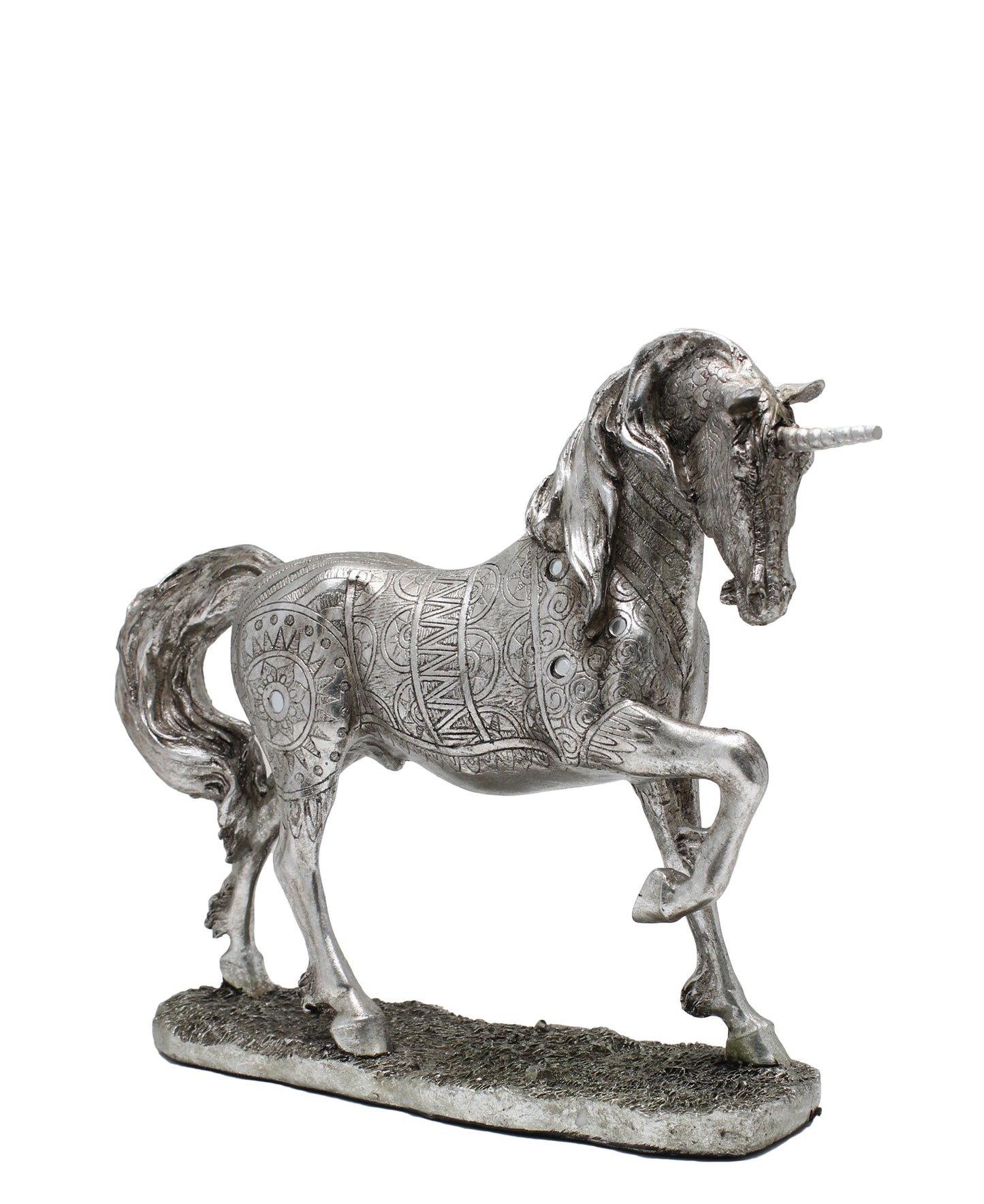 Urban Decor Antique Unicorn 36cm - Silver
