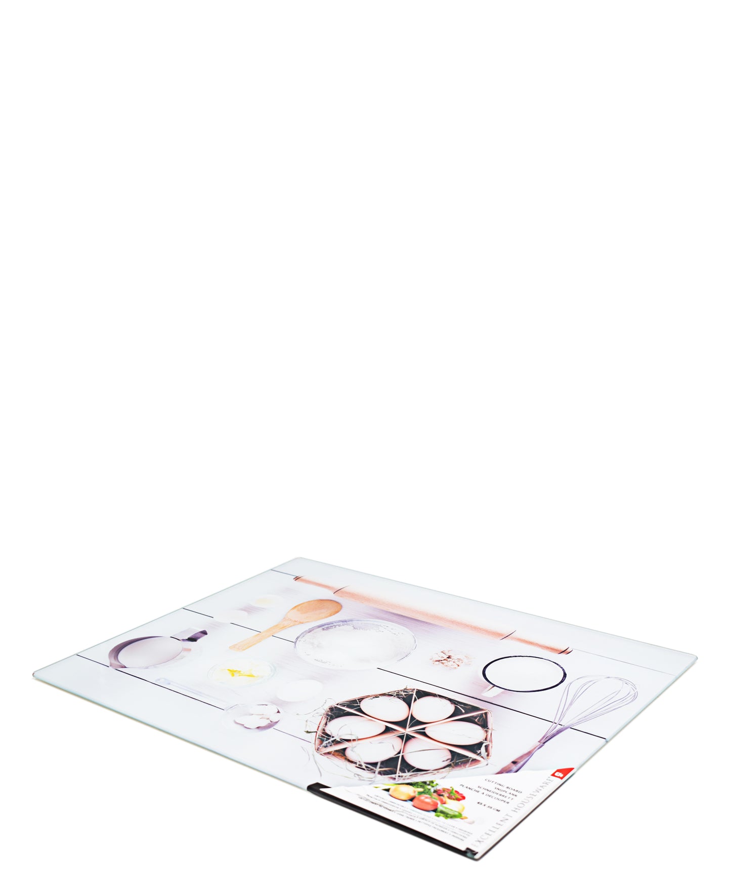 Excellent Houseware Glass Cutting Board 45cm - White