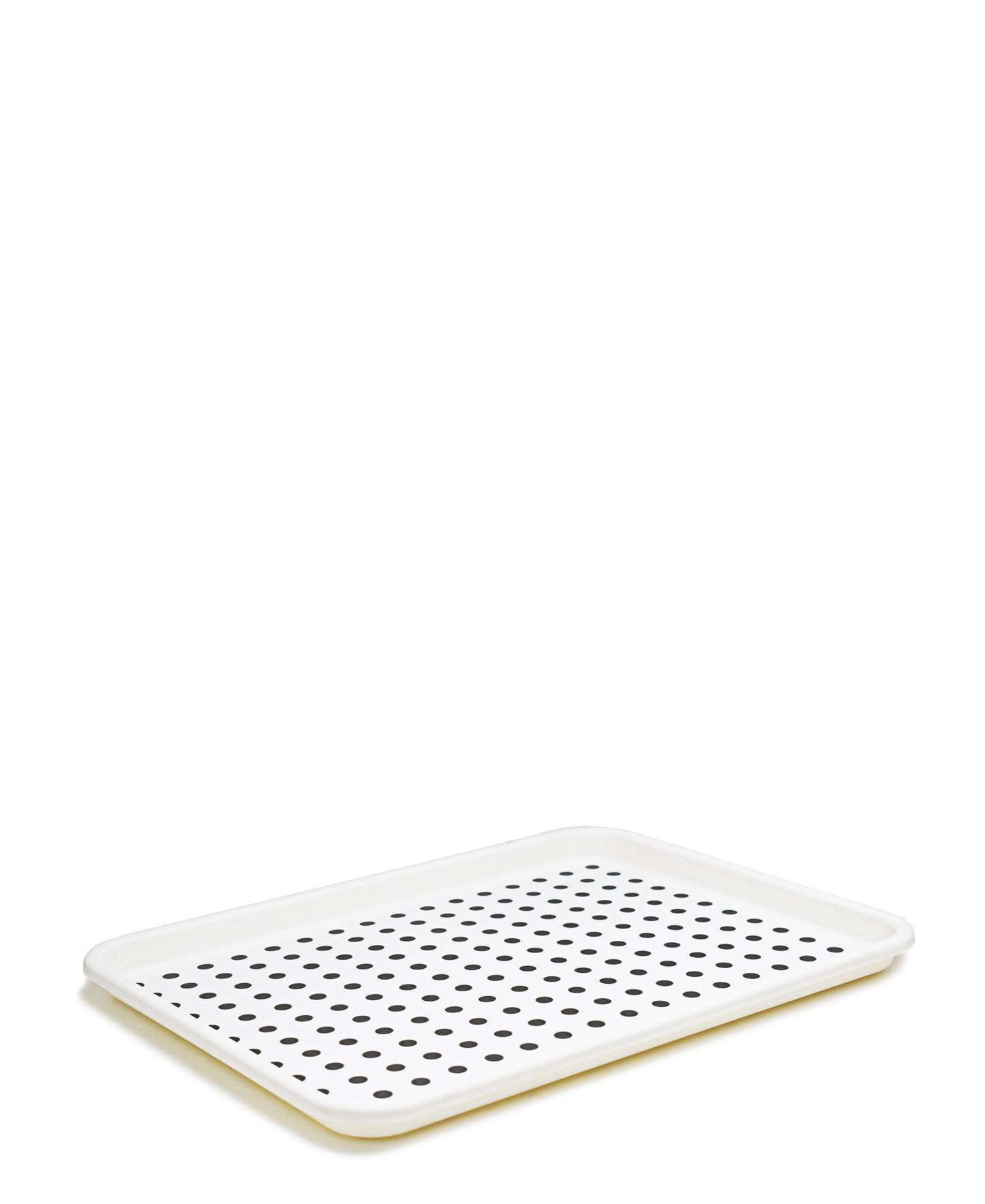 Table Pride Non Slip Plastic Food Tray - White