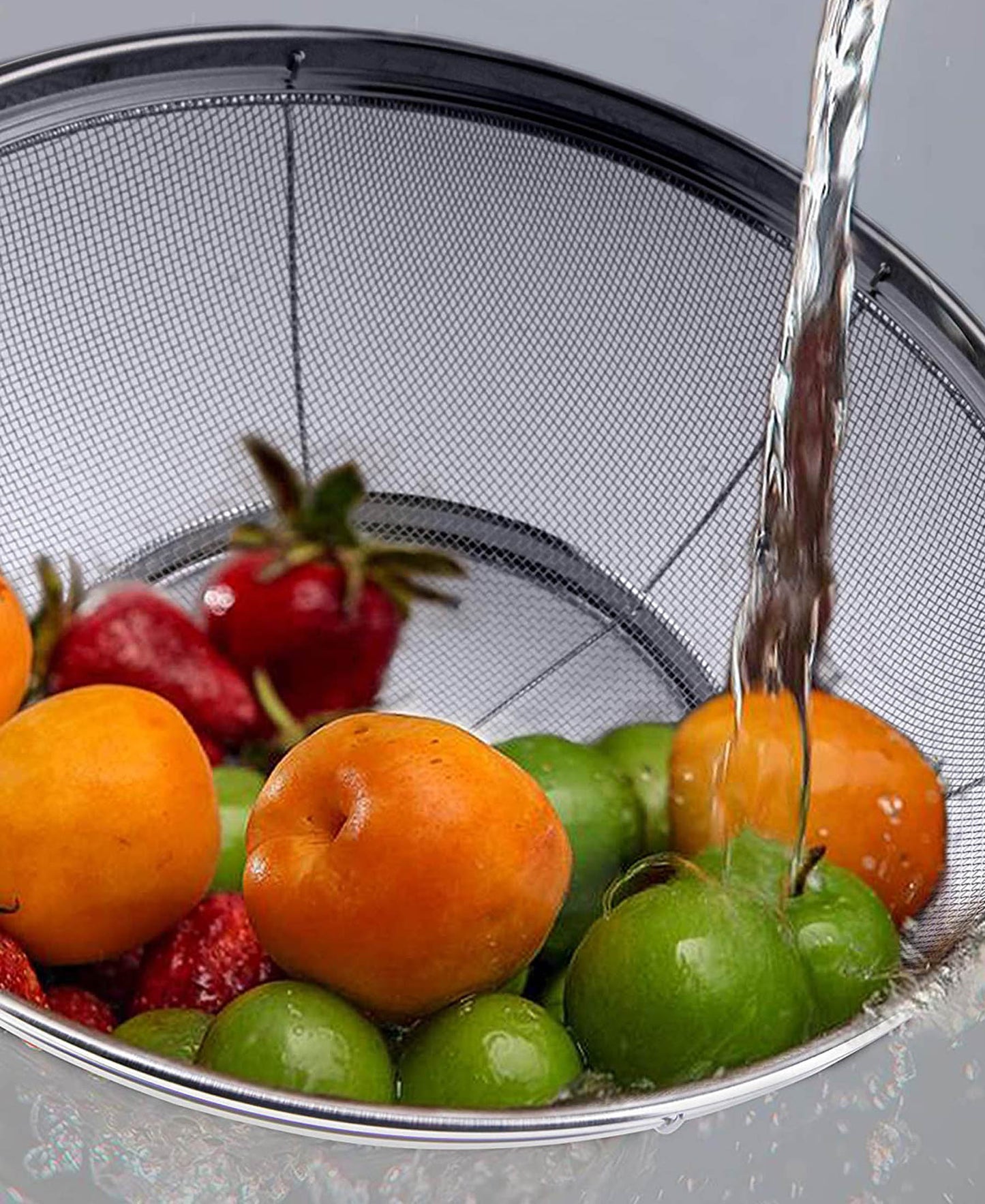 Kitchen Life Basket Strainer 19cm - Silver