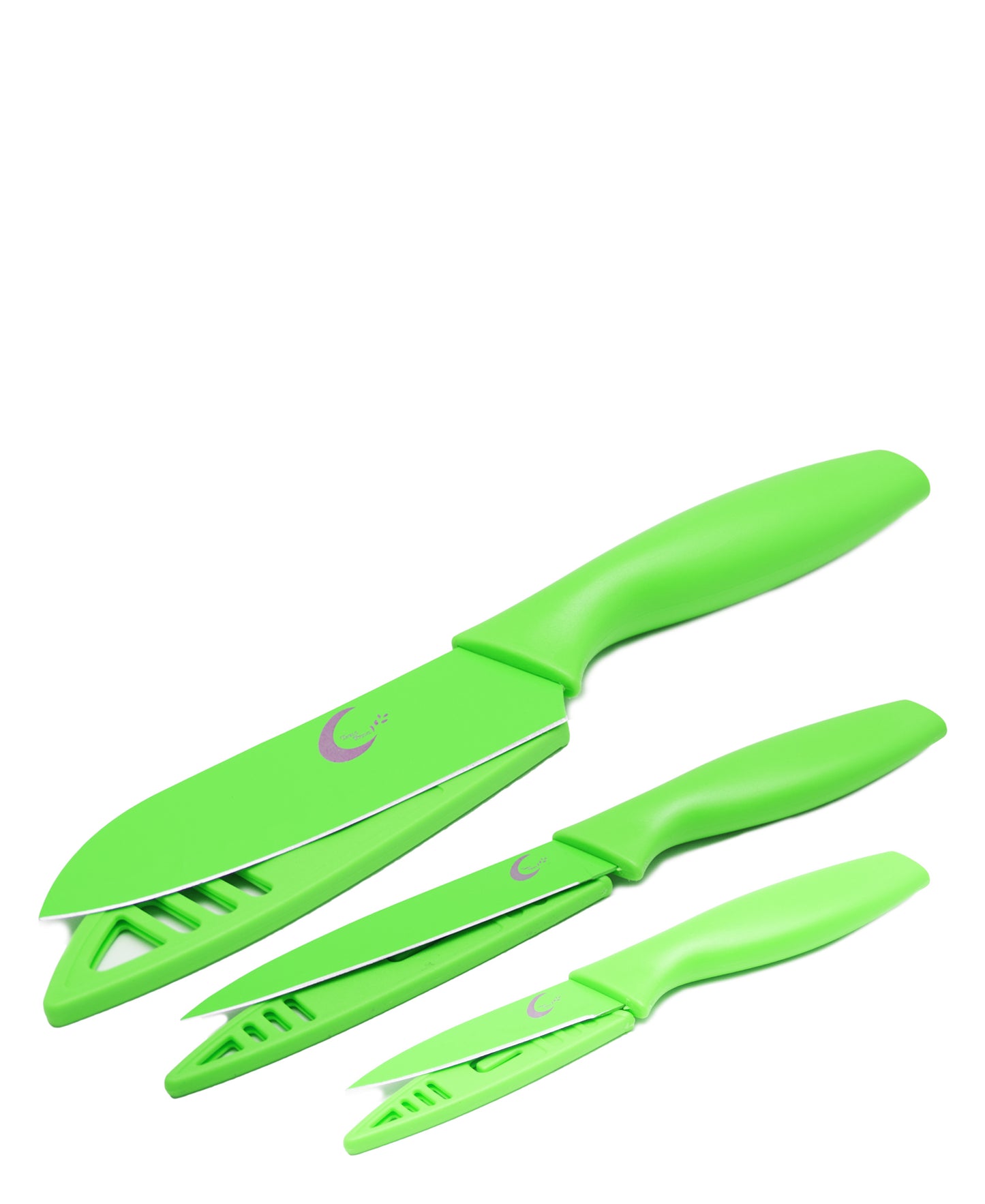 Table Pride 3 Piece Knife Set - Green
