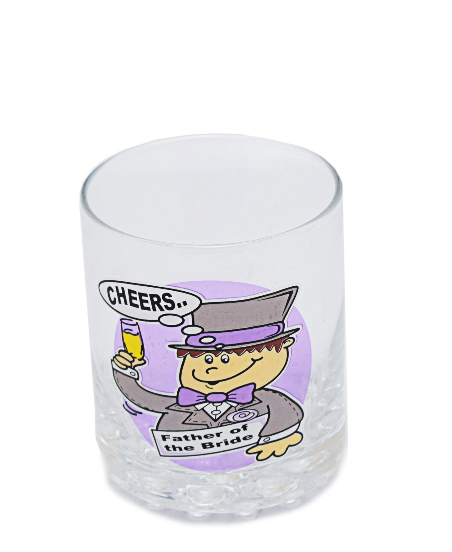 Kitchen Inspire Groom Whiskey Glass 250ml - Transparent With Print