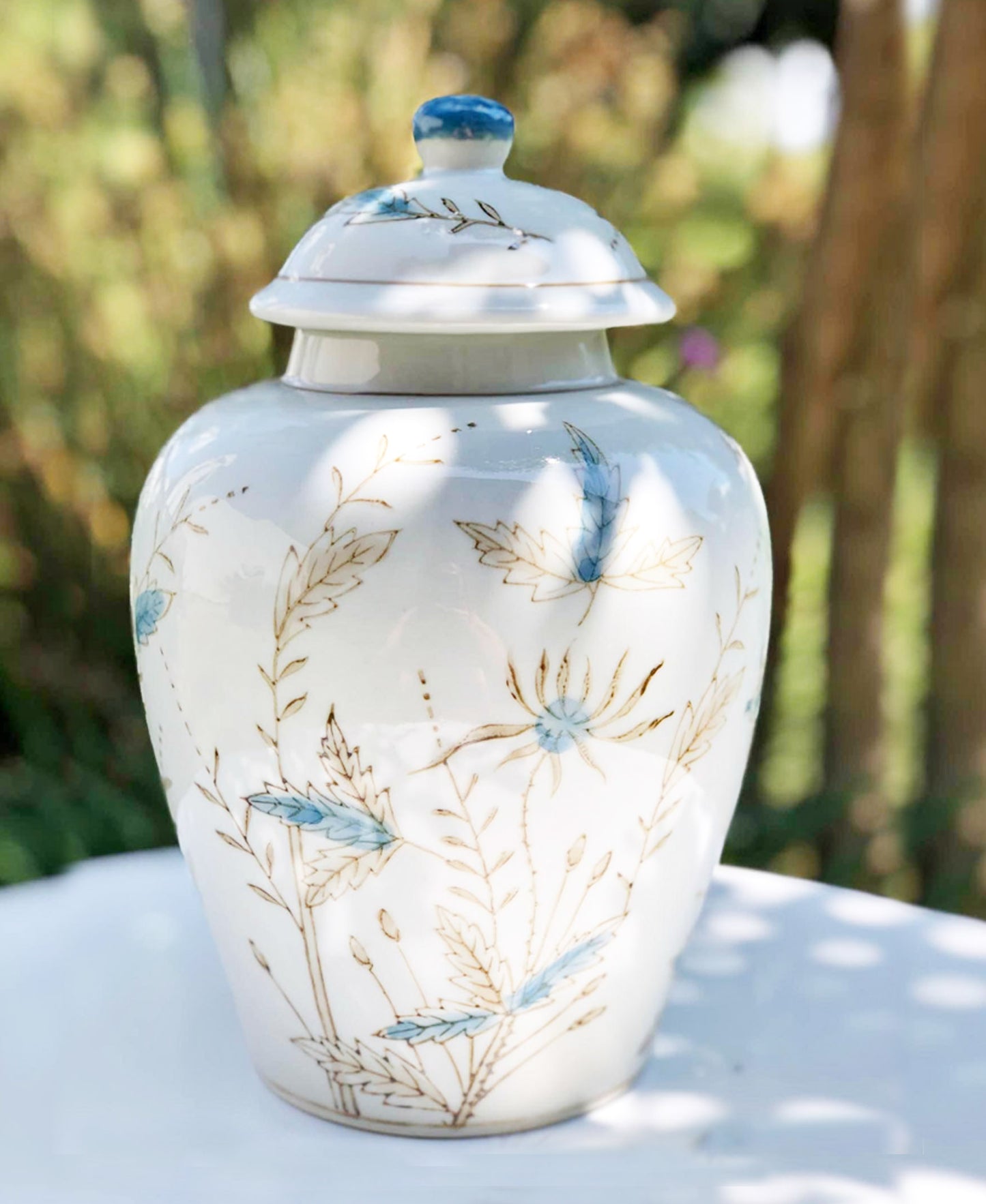 Urban Decor Country Ginger Jar 27cm - White
