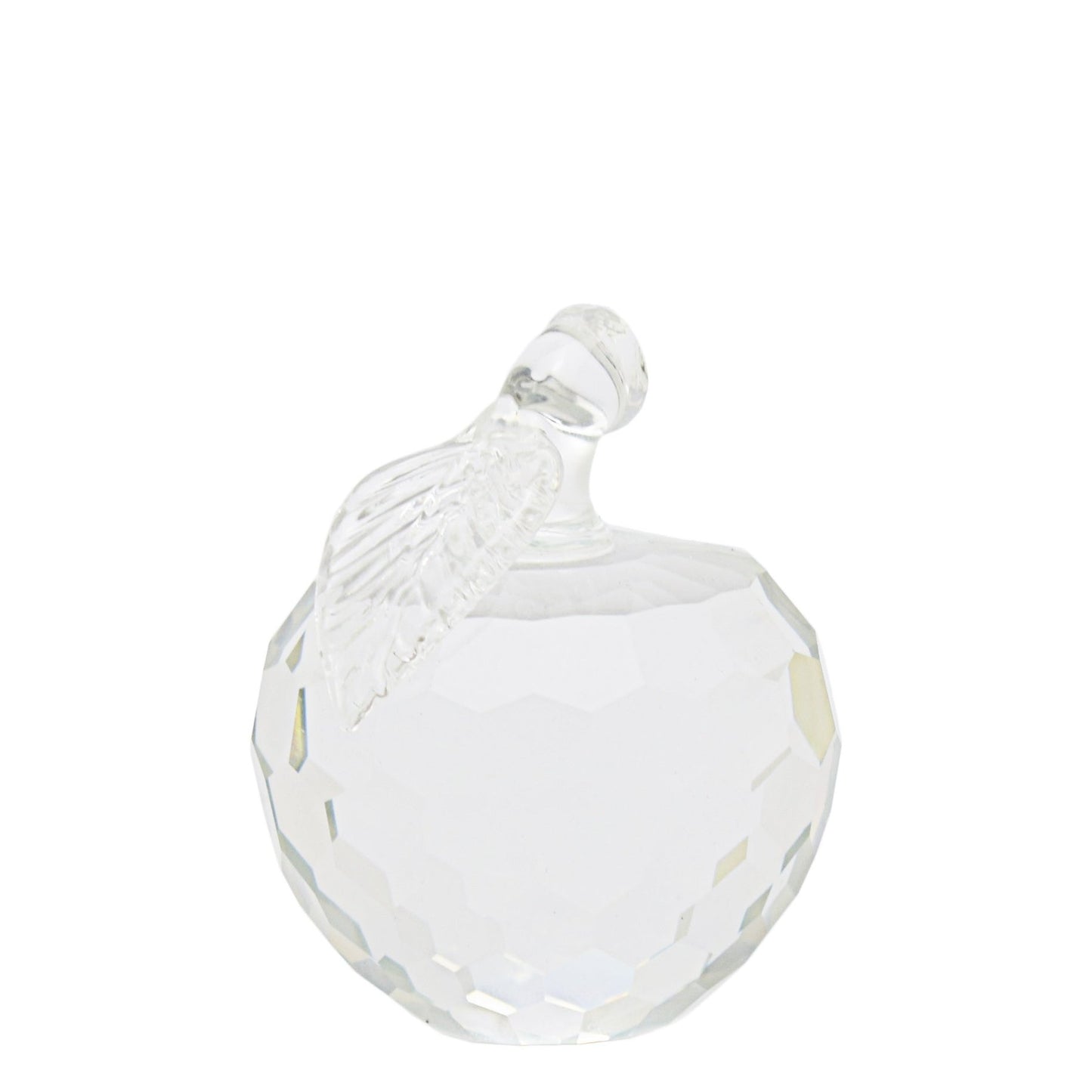 Urban Decor Ornamental Crystal Clear Apple 5cm - Clear