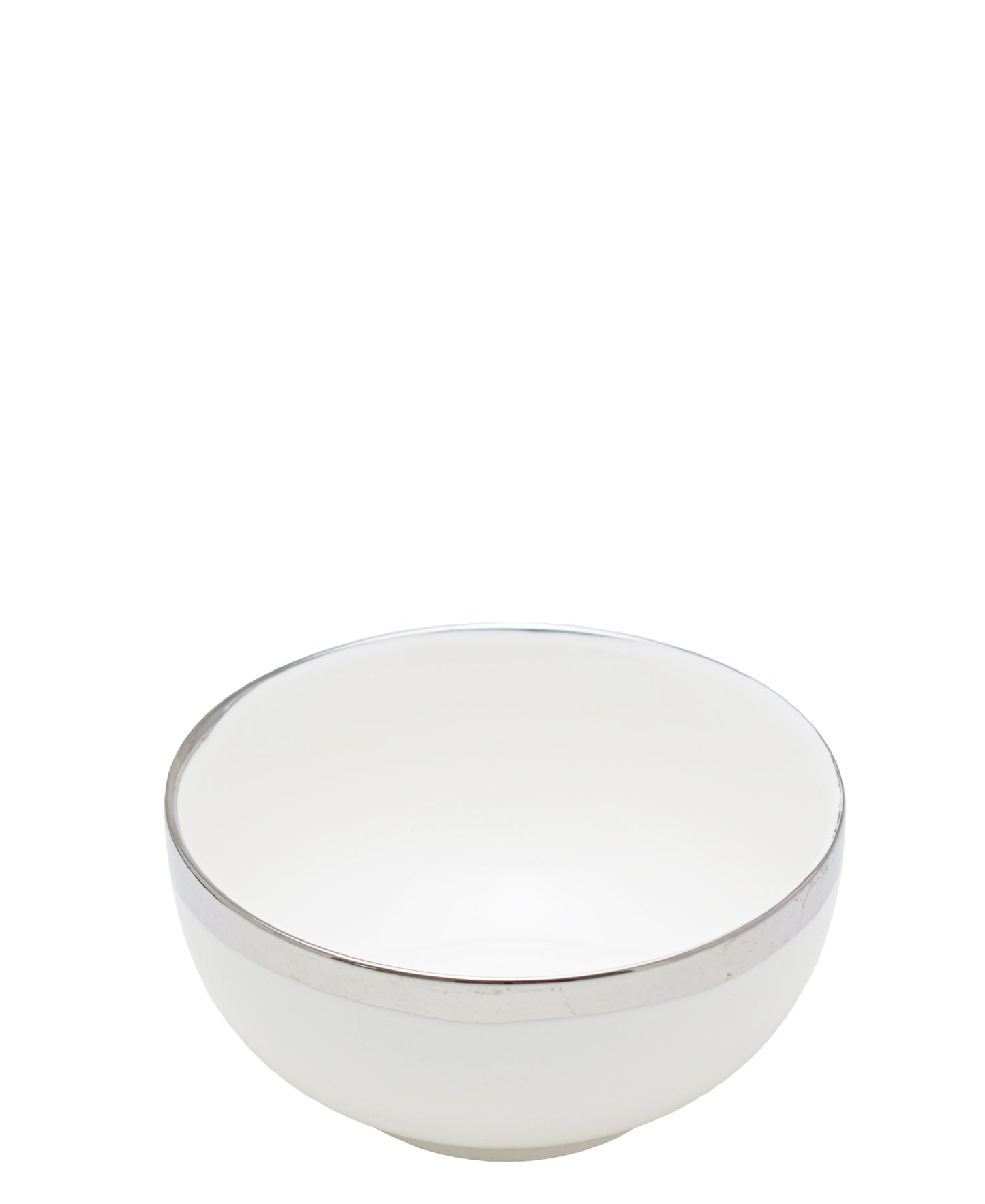 Kitchen Life Dinner 3 Piece Set - White and Silver Rim