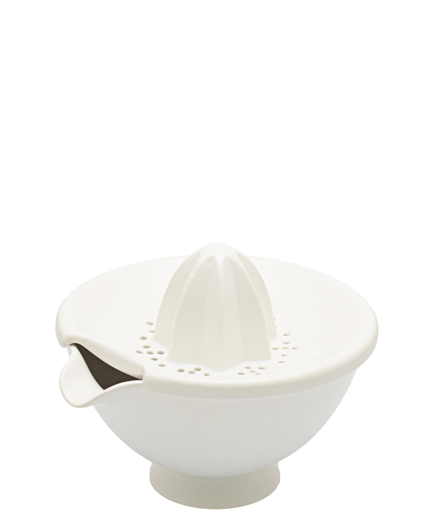 Eetrite Stoneware Lemon Juicer - White