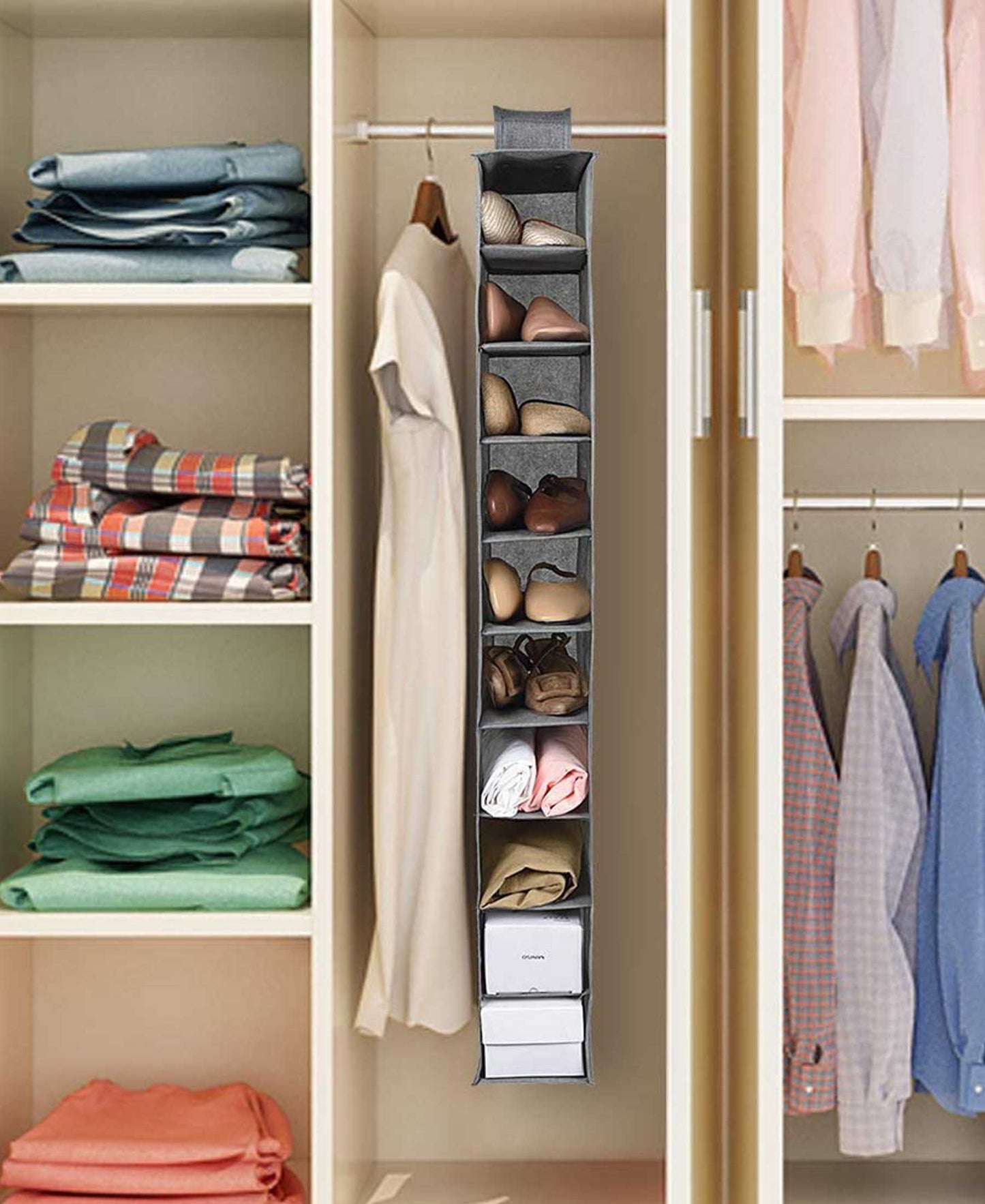 Urban Decor Shoe & Clothes Storer - Grey