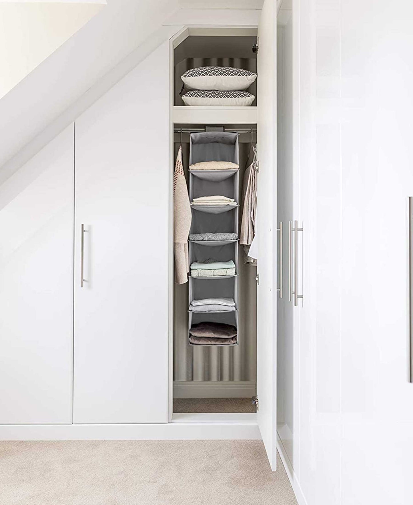 Urban Decor Shoe & Clothes Storer 6-division - Grey