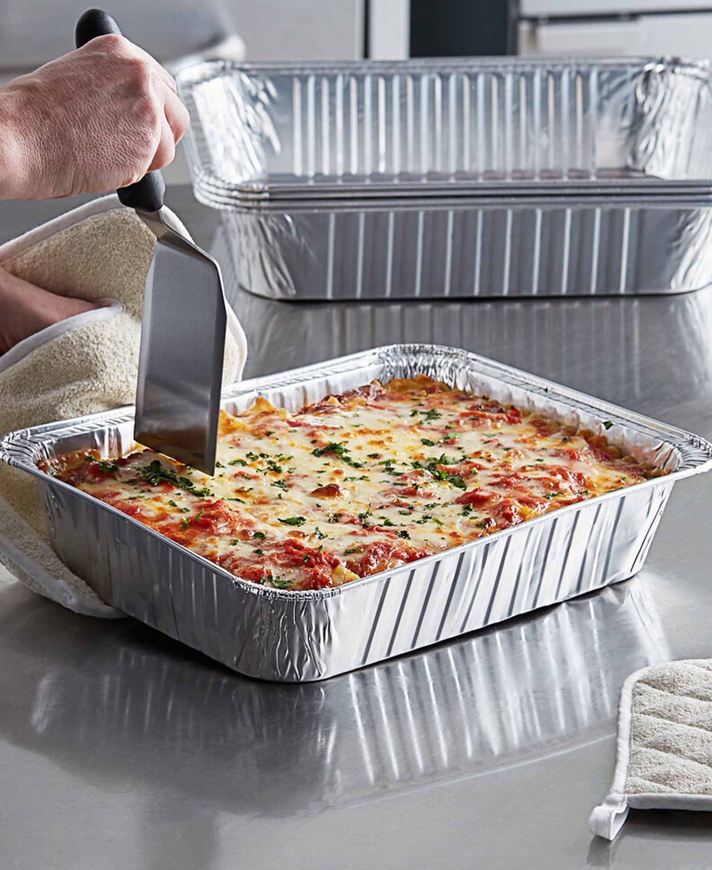 Kitchen Life 2 Piece baking pan - Silver
