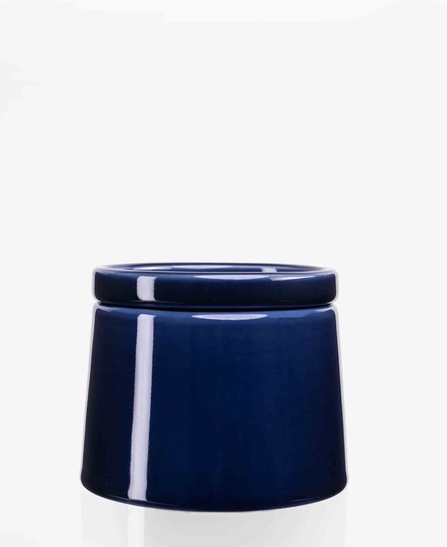 Jenna Clifford Flat Stackable Sugar pot- Cobalt Blue