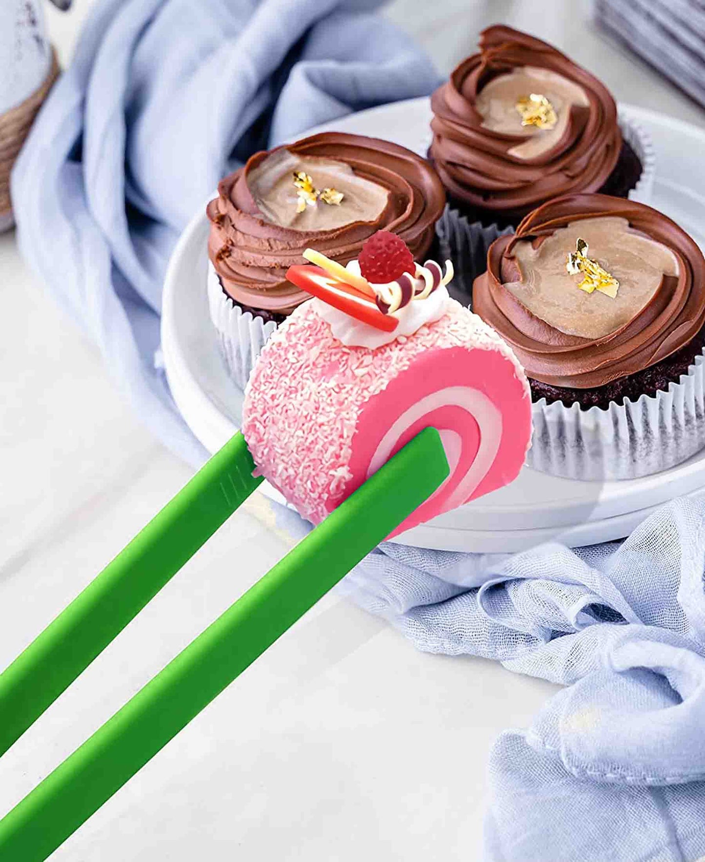 Kitchen Life Toaster Tongs - Green