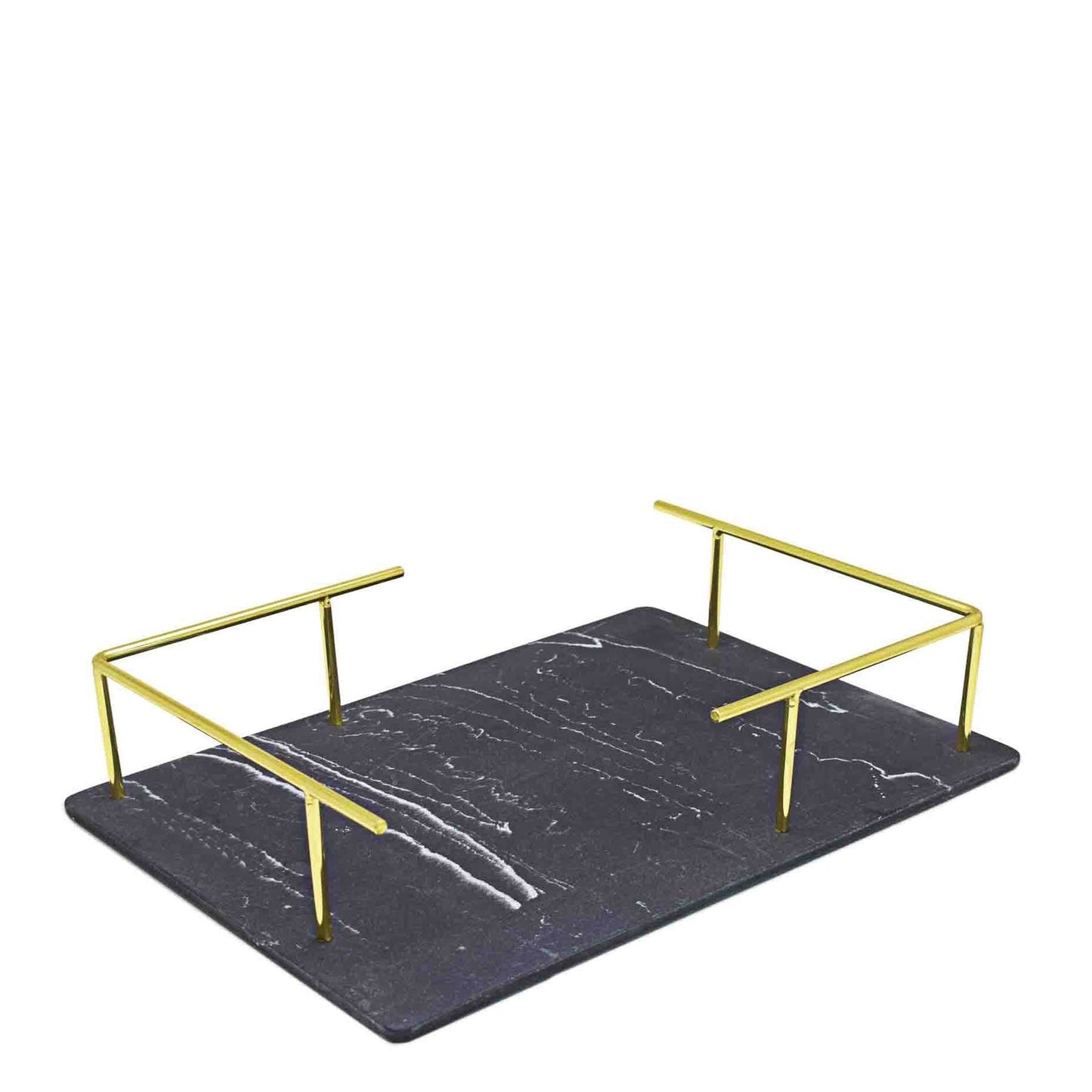 Urban Decor Resin Based Tray - Gold Handles