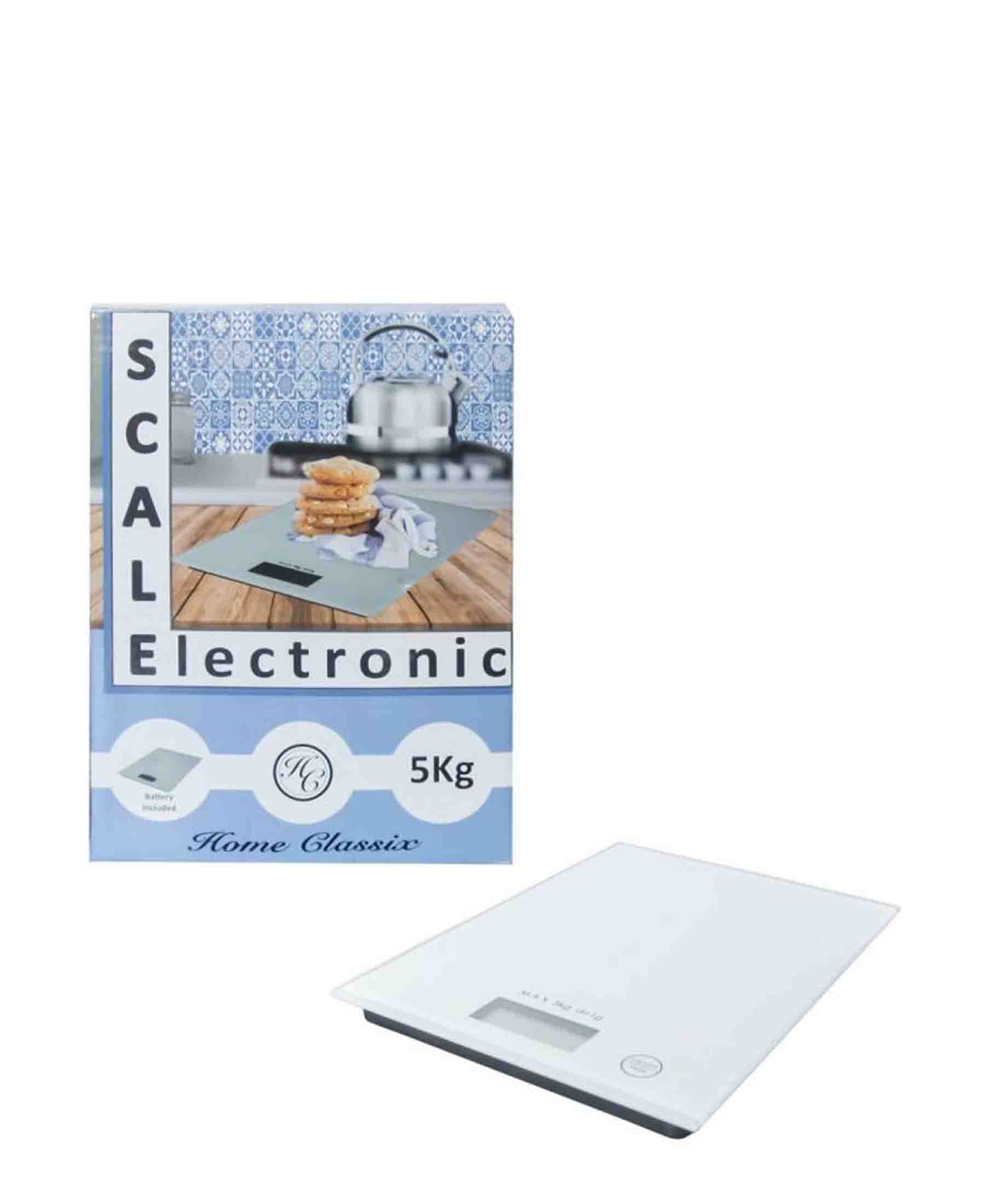 Home Classix Digital Electronic Kitchen Scale - White