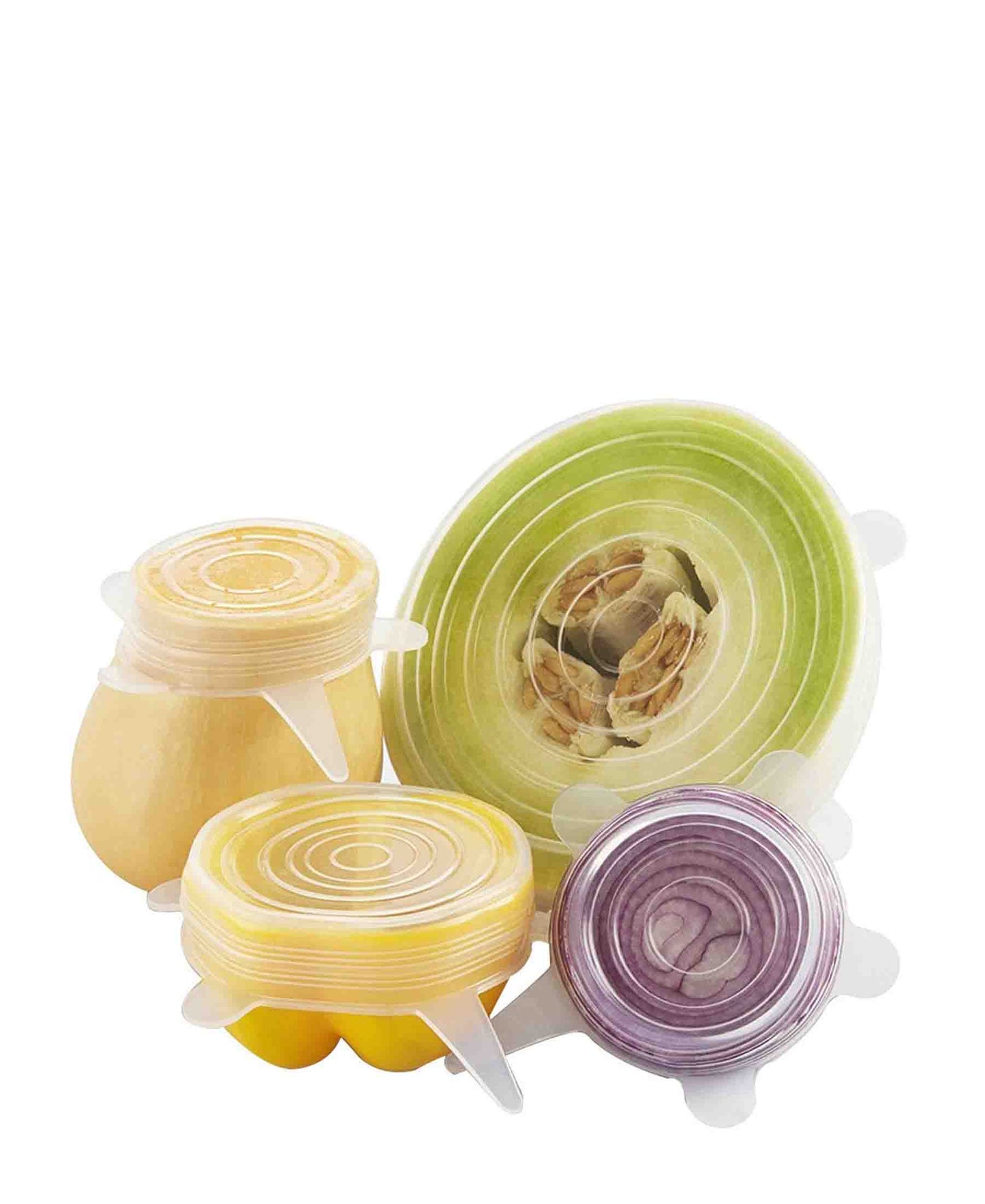 Kitchen Life Silicone Stretch Lids - White