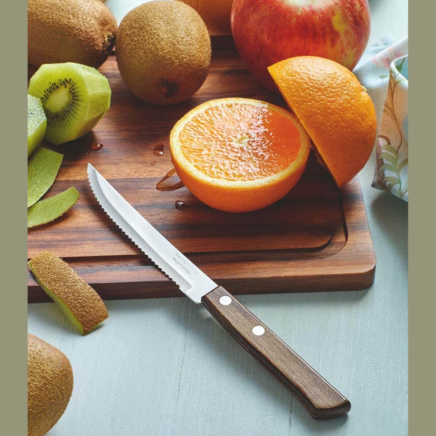 Tramontina 6 Piece Steak Knives Set - Brown